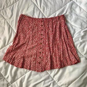 American Eagle high rise floral skirt
